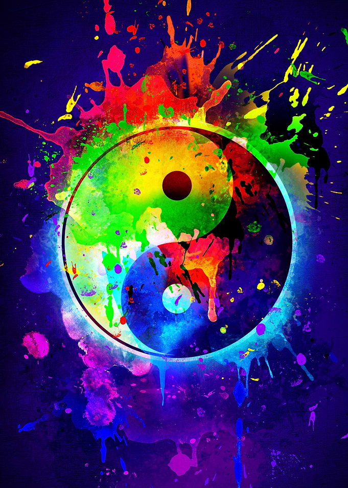 Colorful Yin Yang