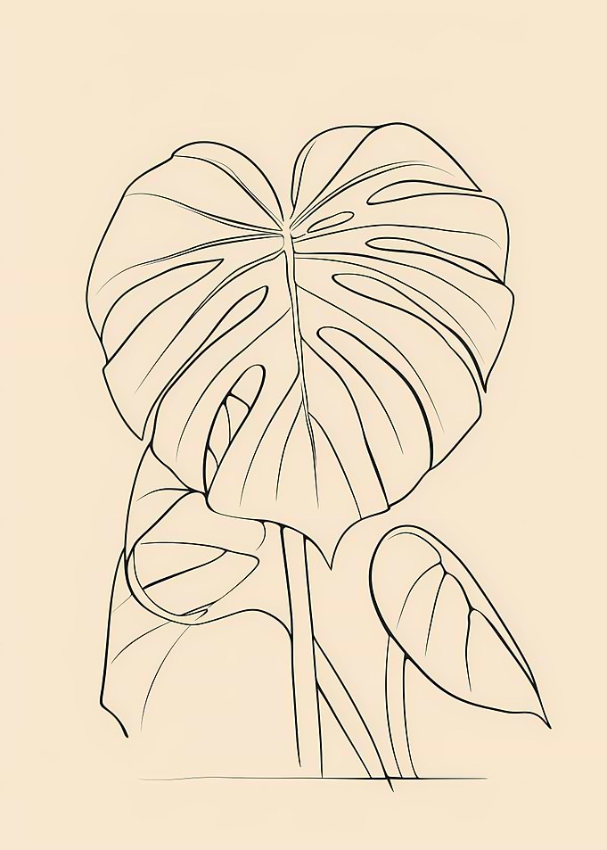 Line Art Flower