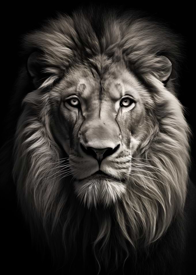 Lion Face Head