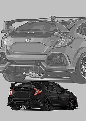 Civic type R black