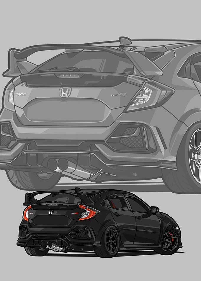 Civic type R black