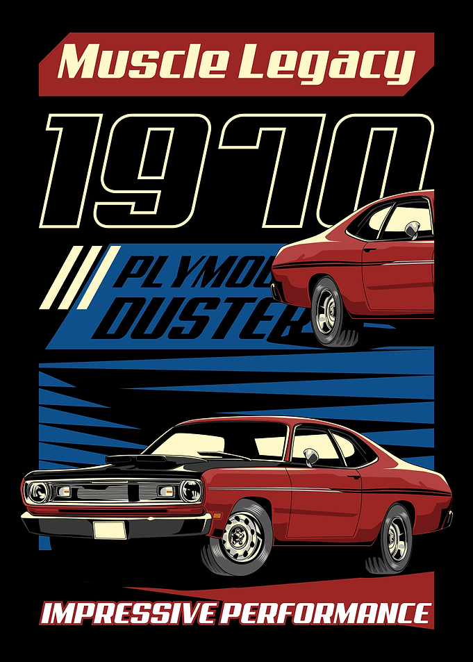 Retro Duster Muscle Car