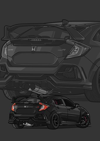 Civic type R black