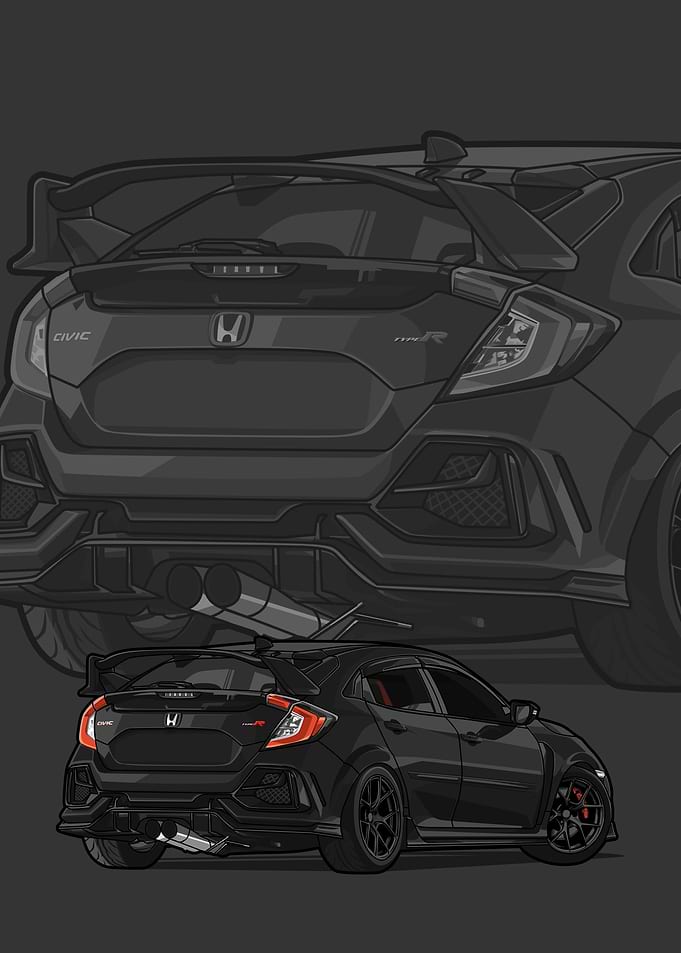 Civic type R black