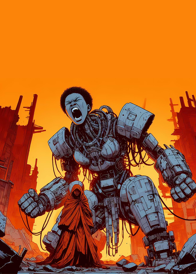 Screaming Mech Soldier