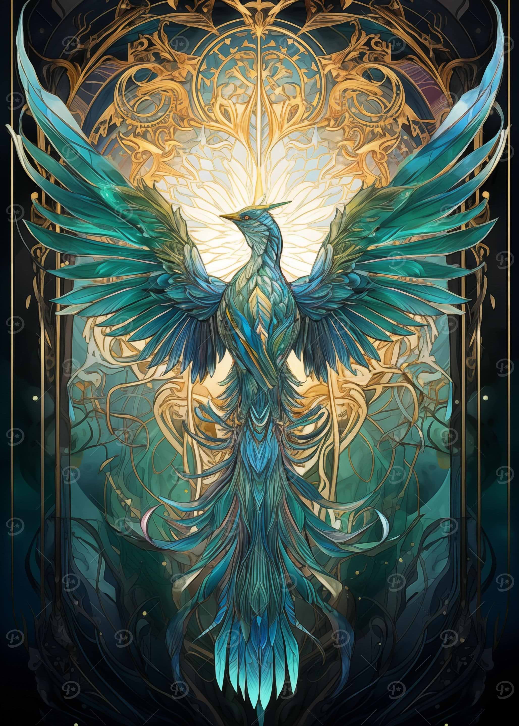 Golden Archangel metal poster - Limited Edition | Displate