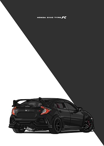 Civic type R black