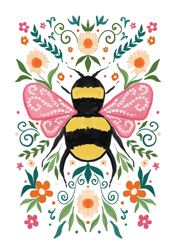 Flowers Bees Nature