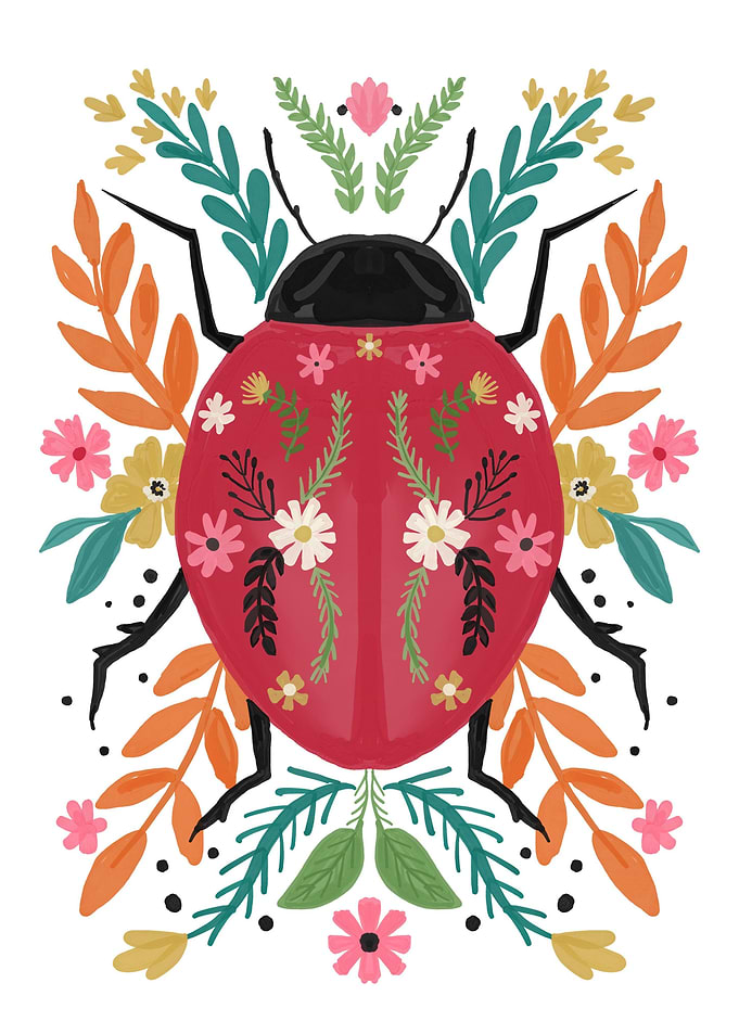 Beetle Bug Flower