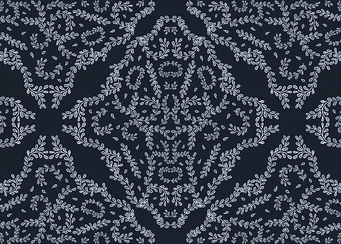 Vintage Retro Tiles 3 Blue