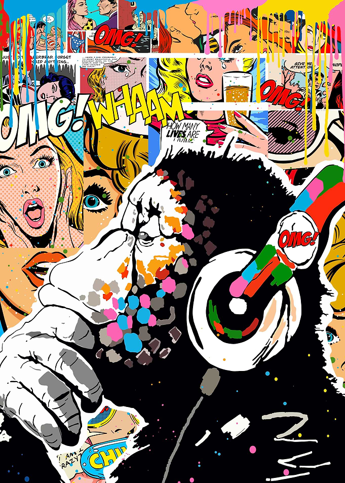Ape pop art