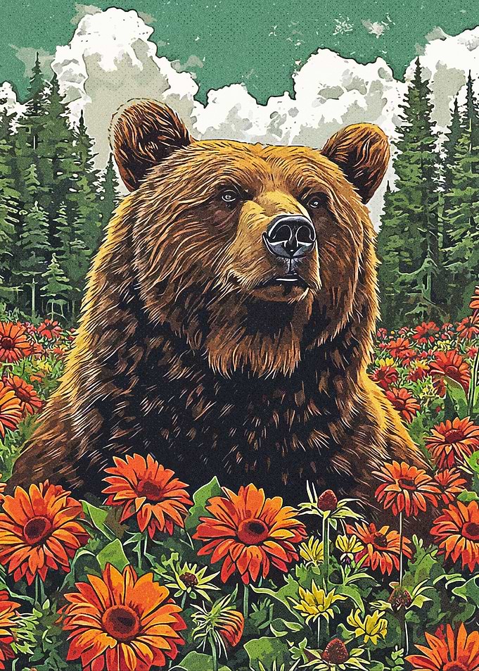 Bear and Garden