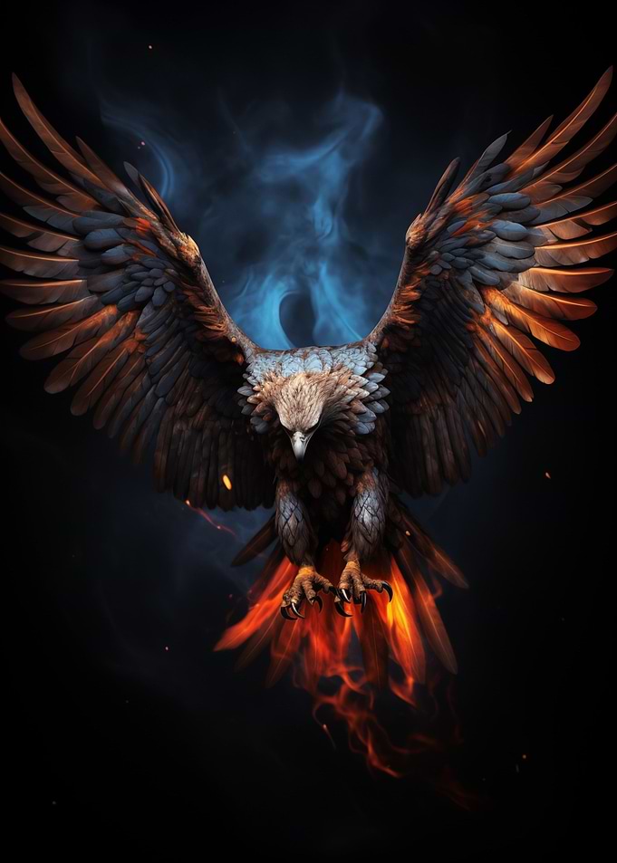 Flame Phoenix Eagle
