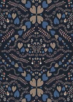 Floral Tiles 8 Blue