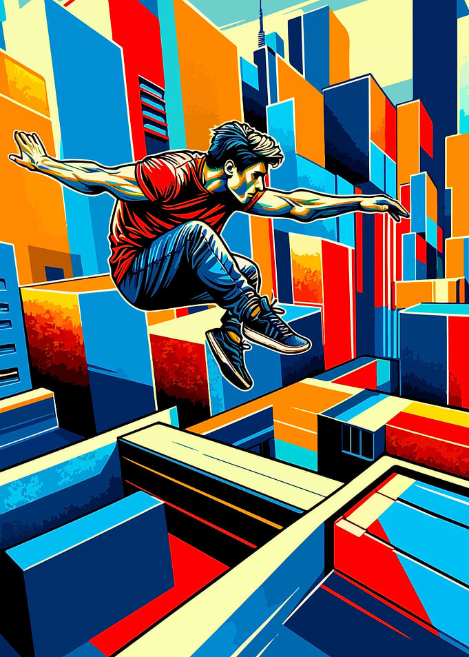 Parkour street sport wpap