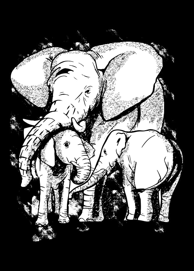 Elephant Head Mandala