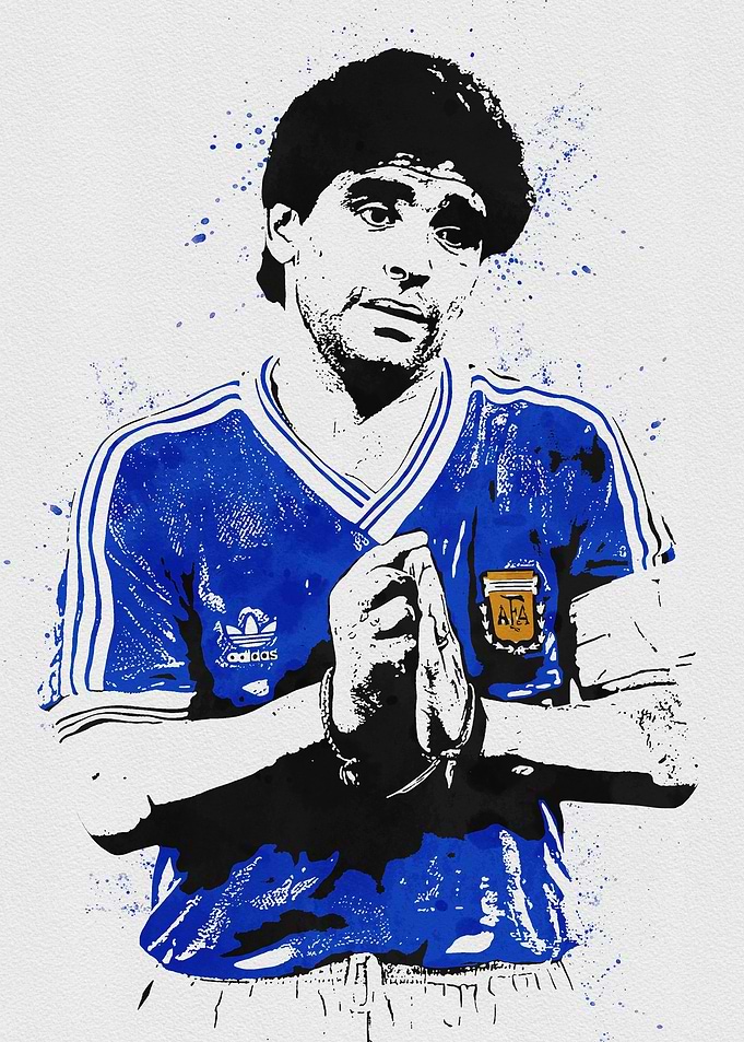 Diego Maradona Painting