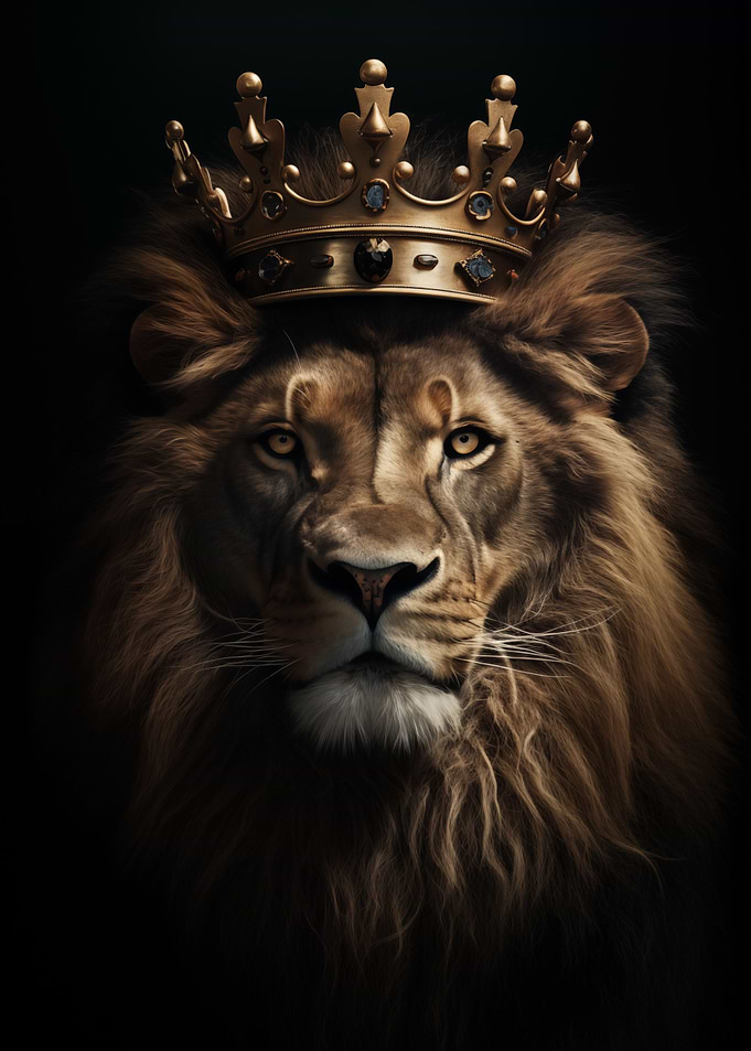 Lion Face Head