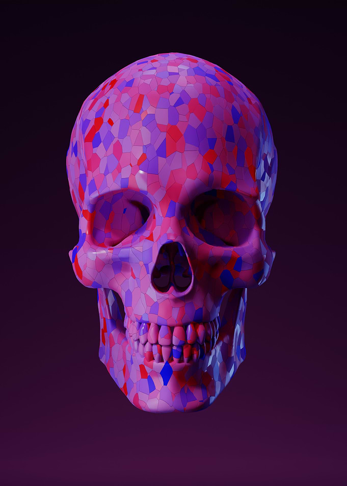 3D Voronoi Skull