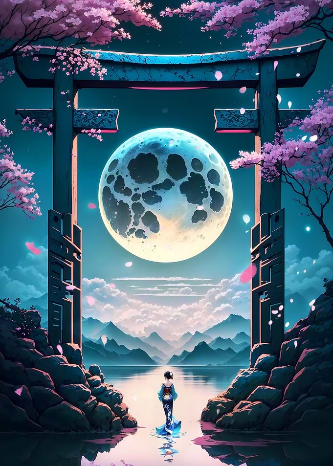 Torii Gate Japan Night