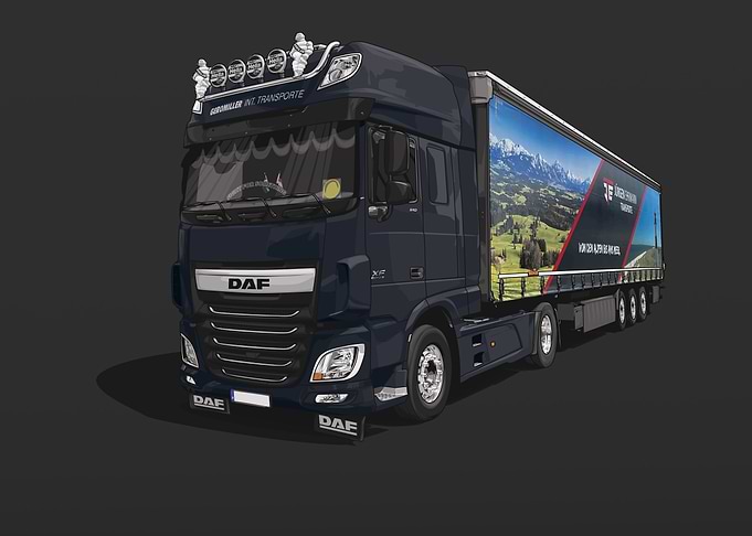 DAF XF 510 Euro 6 Blue