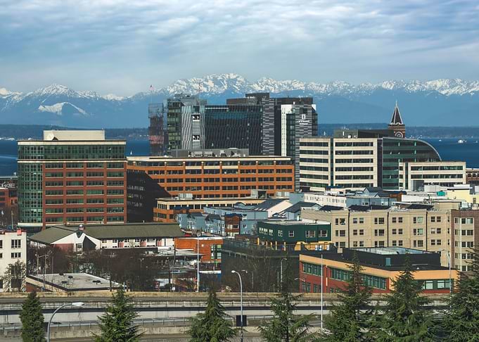 Cityscapes and Snowcaps