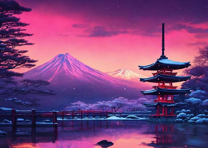 Japanese Snow Fantasy