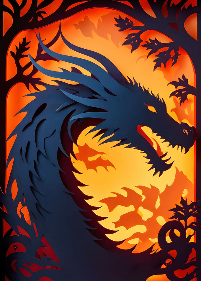 Mystical Fire Dragon