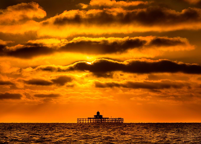 Herne Bay Pier at sunset