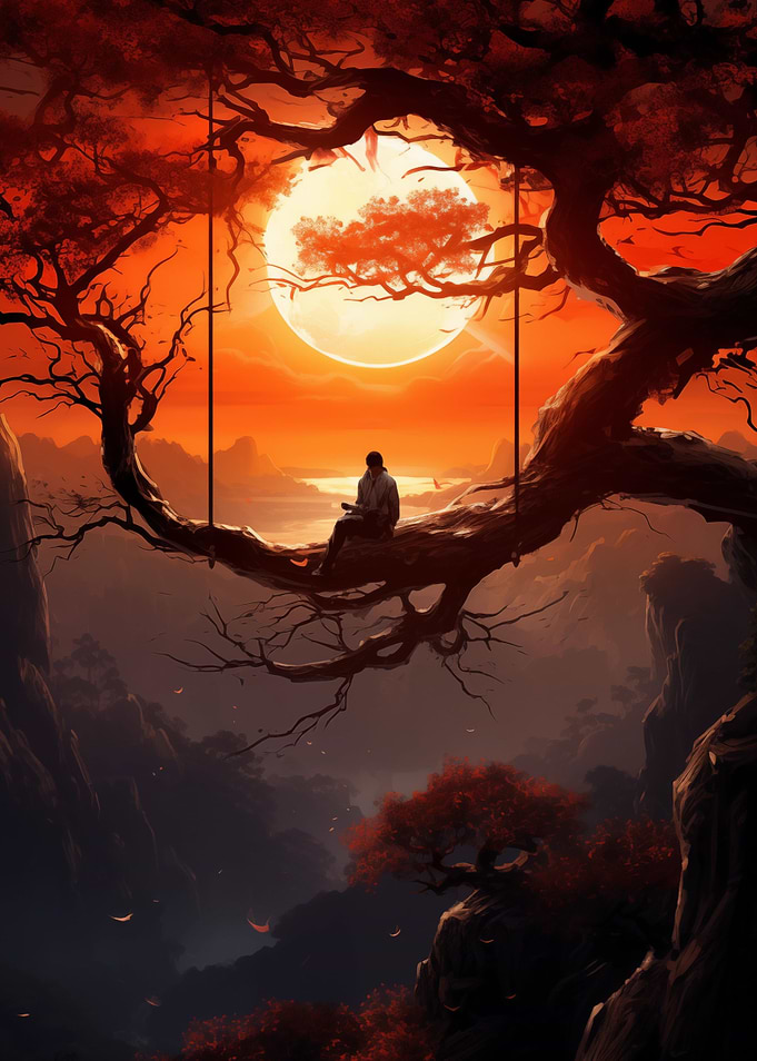 Fantsay Tree Sunset