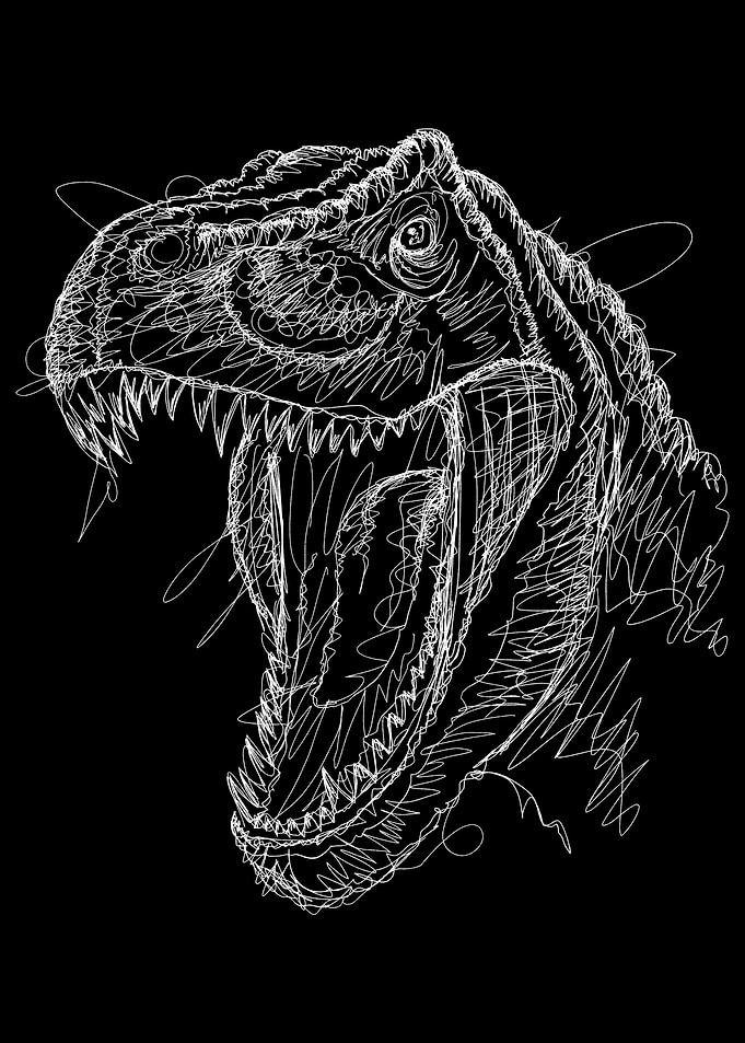 Scribble T Rex