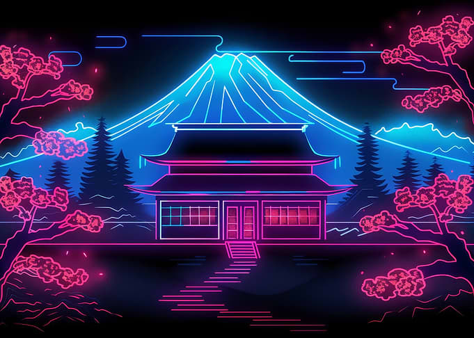 Dojo Light Neon Japan