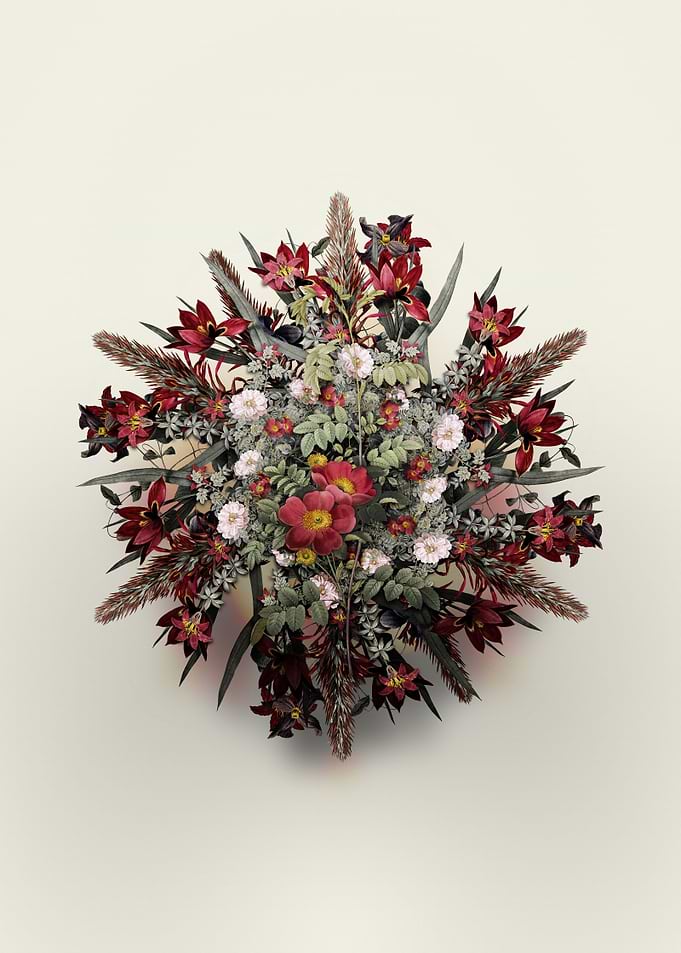 Alpine Rose Flower Wreath