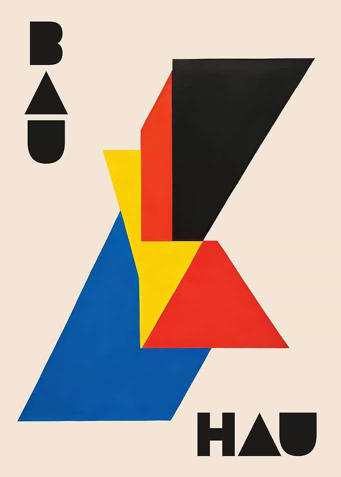Geometric Bauhau Poster