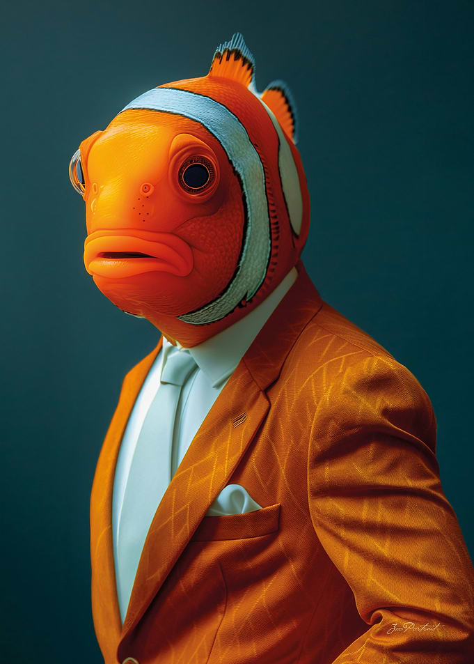 Clown Fish Portrait