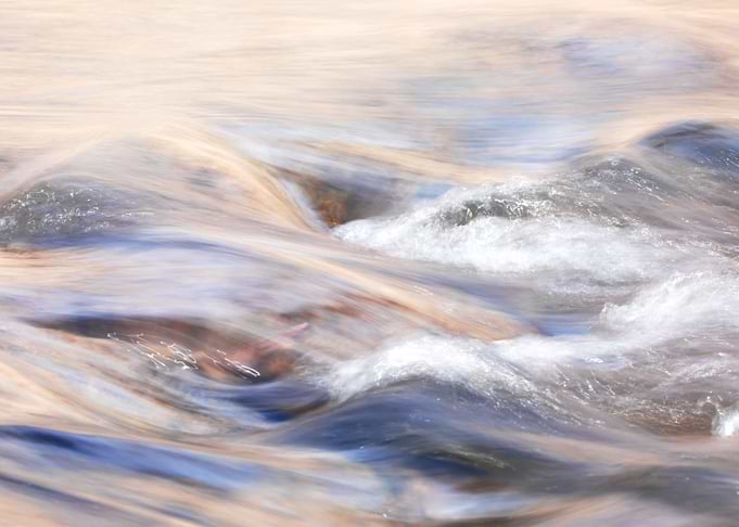 Water patterns of a stream