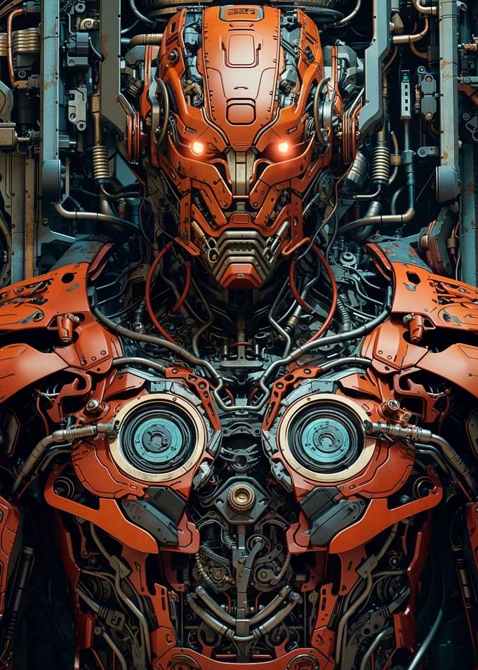 Intricate Industrial Robot