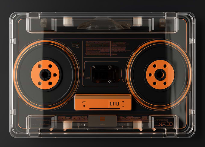 Retro Cassette tape 80s