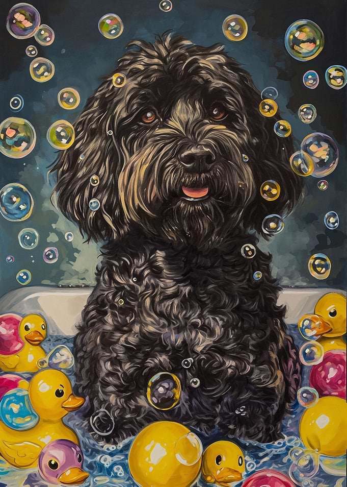 Black Russian Terrier dog