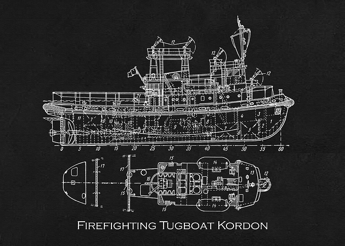 Firefighting Tugboat