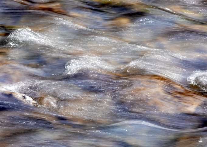 Abstract waves flowing