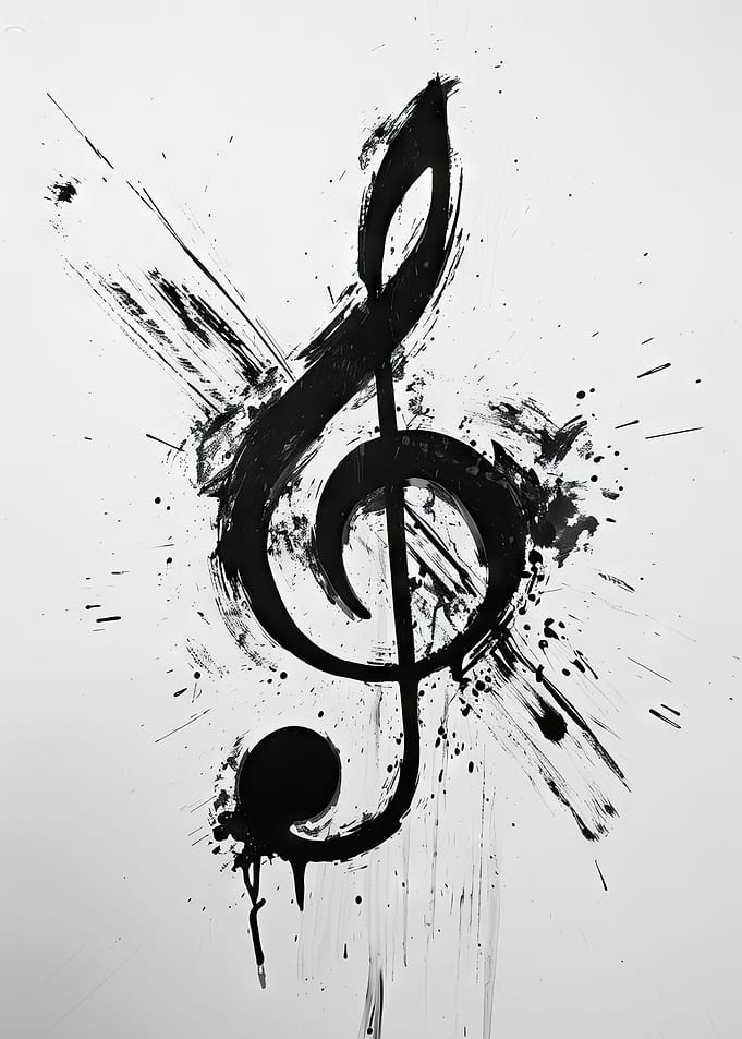 Black And White Clef
