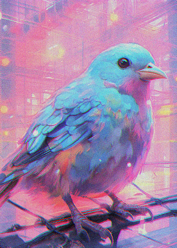 Painting Neon Birds