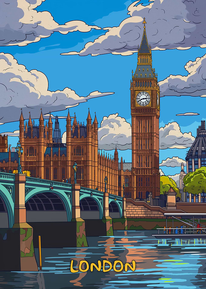 London Cartoon Style
