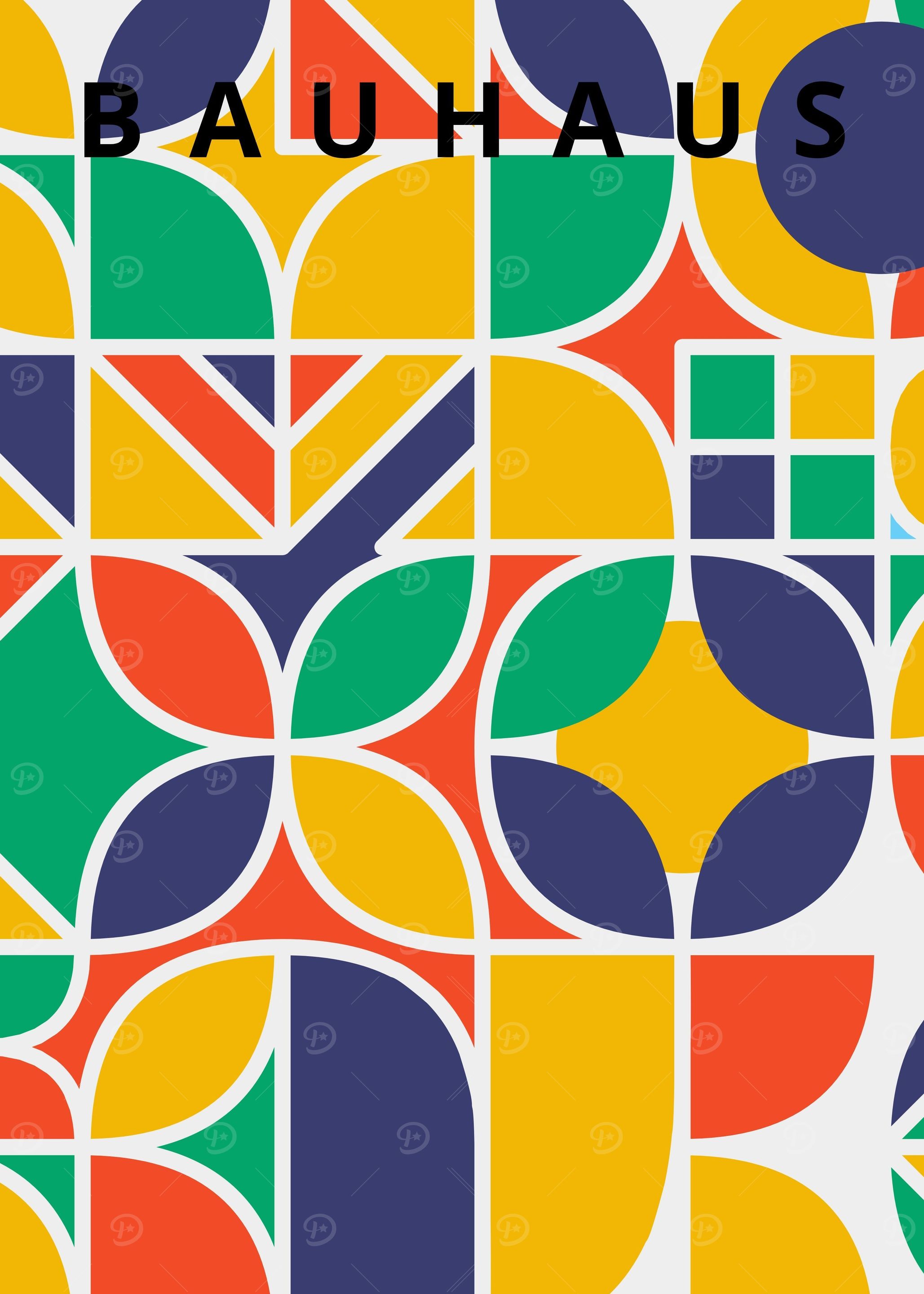 Bauhaus geometric circle