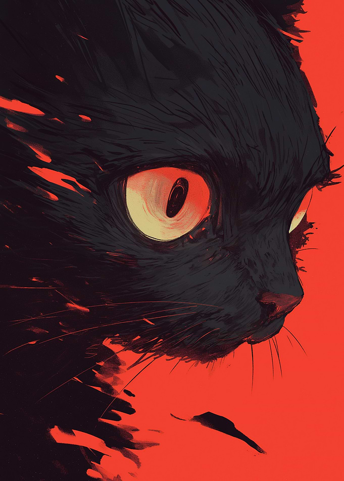 Dark Abnormal Cat