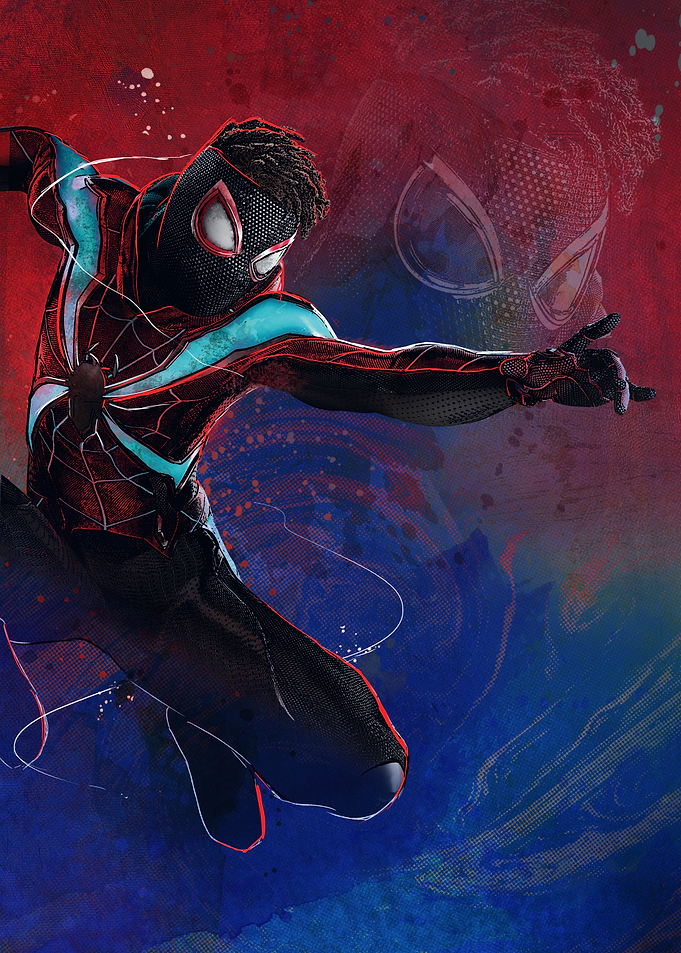 Web-Slinging Miles Morales in Action