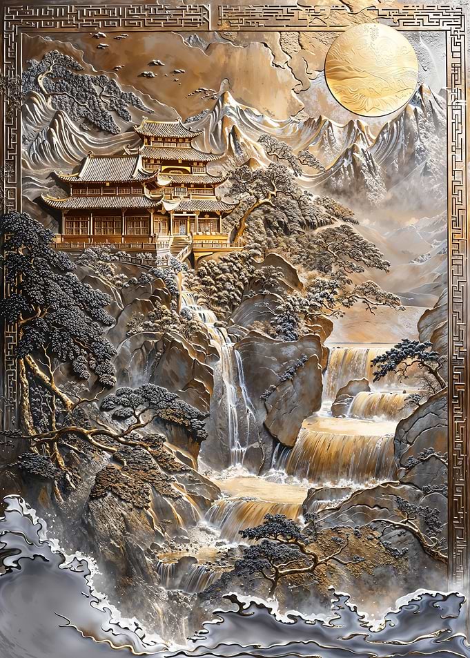Golden Japanese Zen Haven