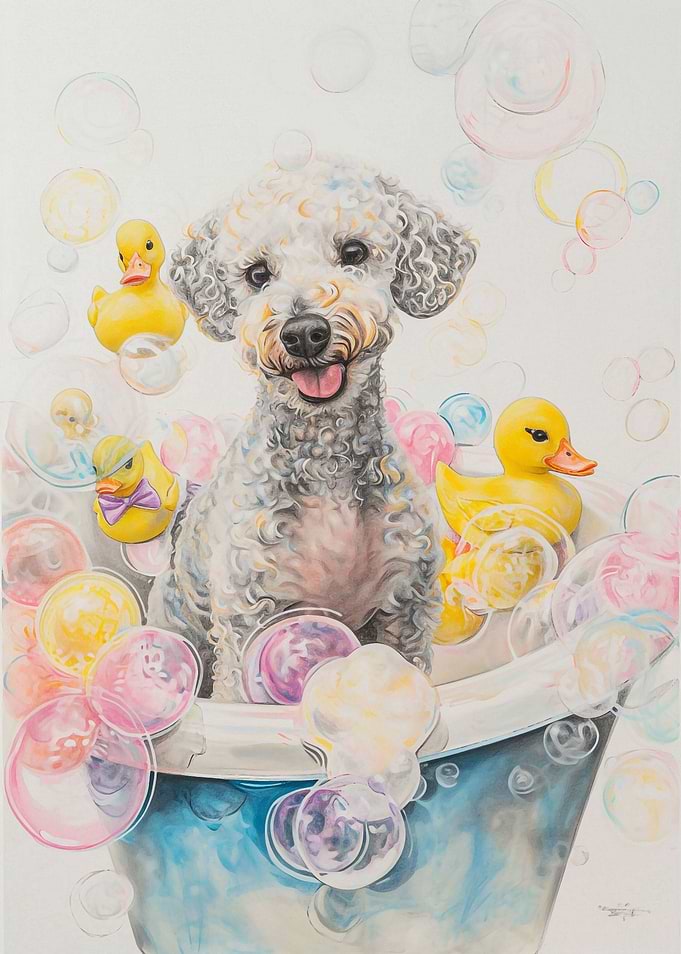 Bedlington Terrier dog
