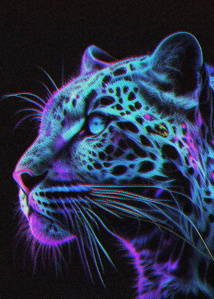 Leopard Blue Line